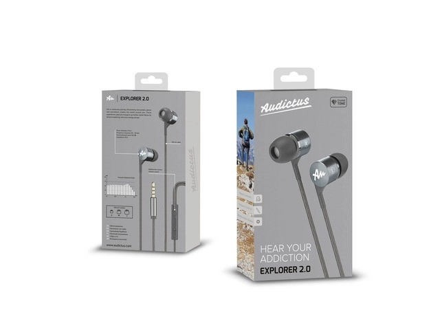 Earphones Explorer 2.0 with Gray Microphone