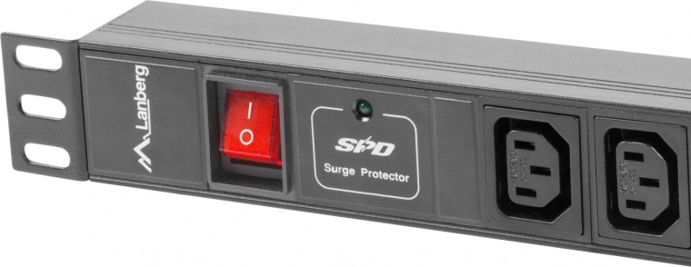 Surge protection and main power switch within reach