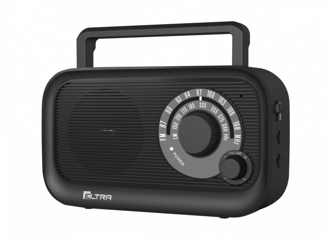 Black Retro Radio HANIA