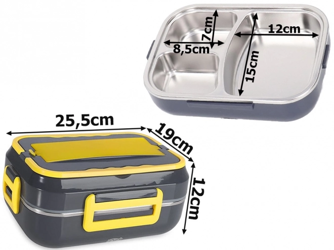 Elektrický vyhřívaný lunchbox pro pracovní auto