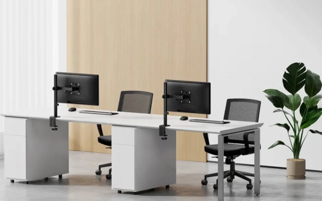 Desk Mount for Dual Monitors