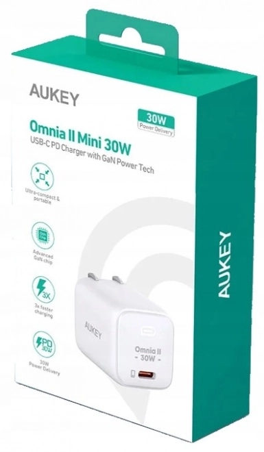 Compact GaN Charger 30W with USB-C Power Delivery