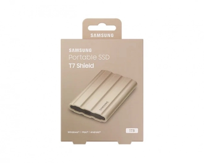 External SSD Samsung T7 Shield 1TB USB 3.2, beige