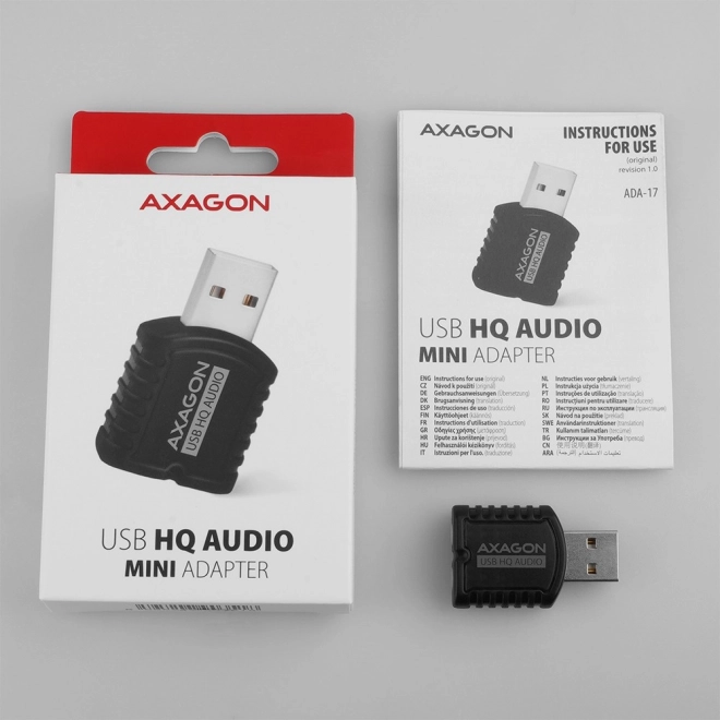 Adattatore audio USB Axagon HQ mini