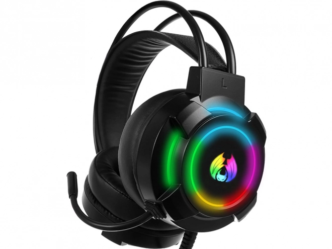 Wired Gaming Headphones with RGB LED and Microphone