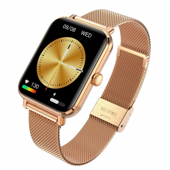 Smartwatch Garett GRC Classic Gold Stainless Steel