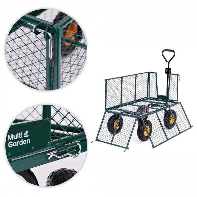 MultiGarden garden transport cart 400kg with tractor attachment