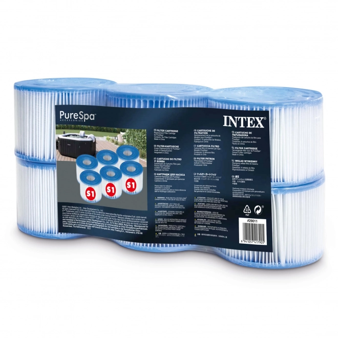 Filters S1 set of 6 pcs set Pure SPA INTEX 29011