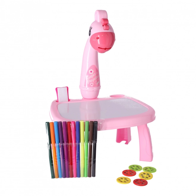 Multifunktionaler Zeichenprojektor Rosa Giraffe