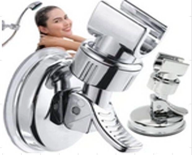 Support de pomme de douche avec tête pivotante et ventouse forte