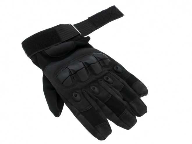 Guanti tattici survival militari protezione nocche XL neri