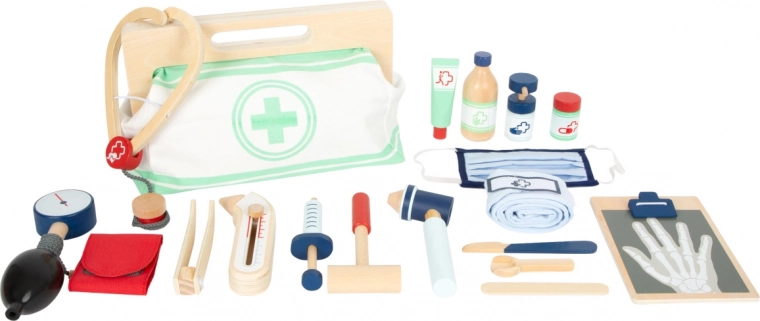 Strumenti in legno di qualità e morbida borsa in tessuto