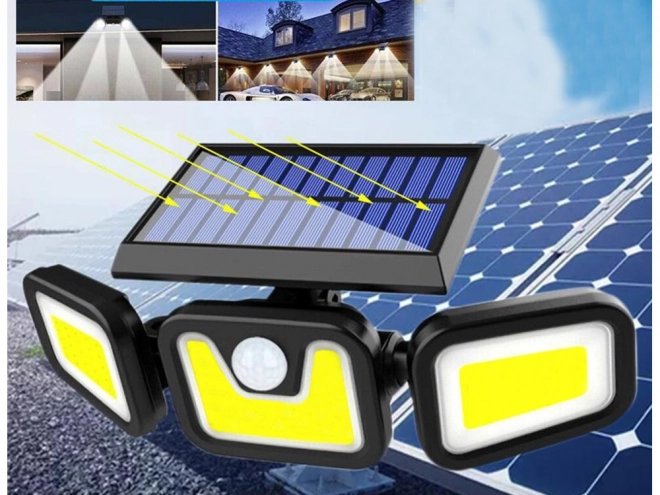 Solar Street Light with Motion and Dusk Sensor