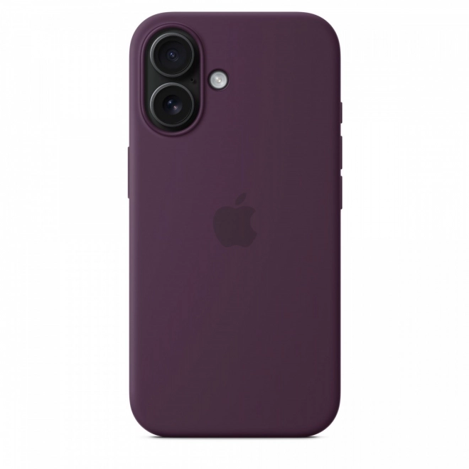 Custodia in silicone con MagSafe per iPhone 16 - prugna matura