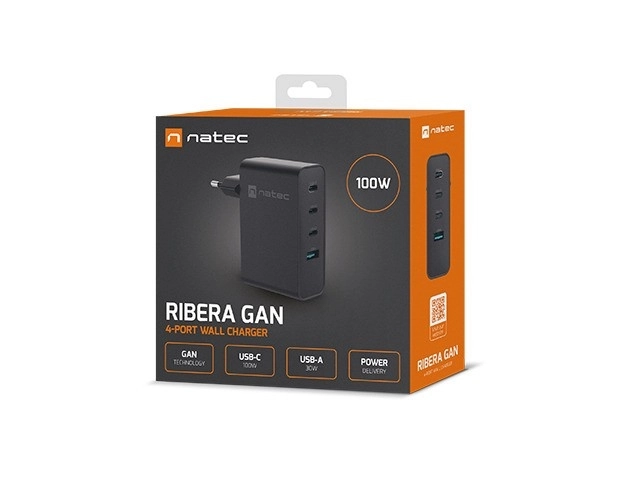 Natec Ribera GaN Fast Charging Power Adapter