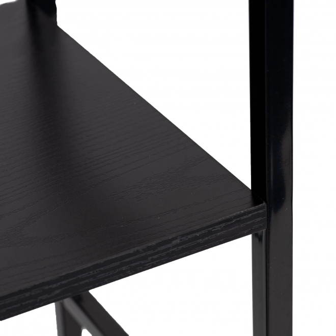 Libreria in legno con struttura in metallo 3 ripiani LOFT
