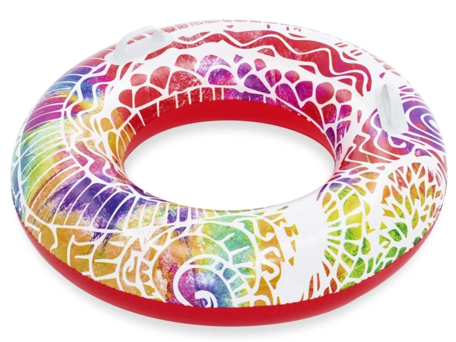 Colorful Inflatable Swimming Ring – Red