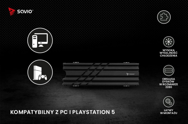 Dissipatore per SSD M.2 NVME 2280