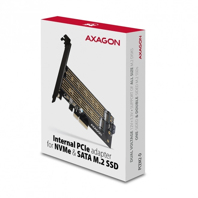 Axagon pcem2-d belső adapter PCIe x4 kártyához