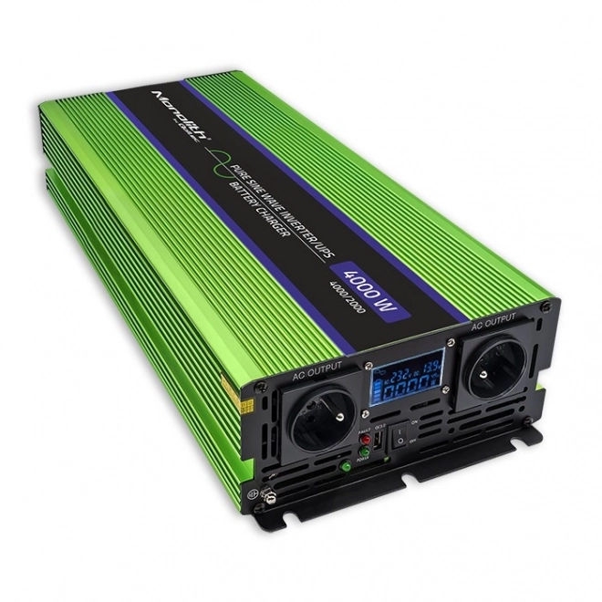 Inverter di tensione Qoltec Monolith a onda sinusoidale pura con display LCD