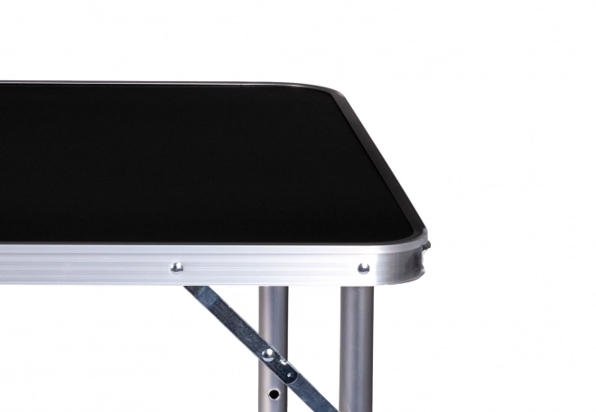 Tourist table folding camping table black top 120 x 60 cm