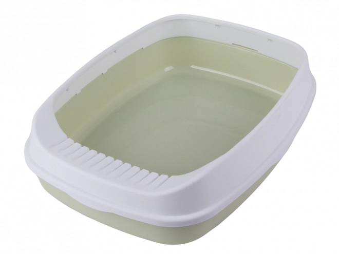 Open Cat Litter Box with Frame + Large Scoop