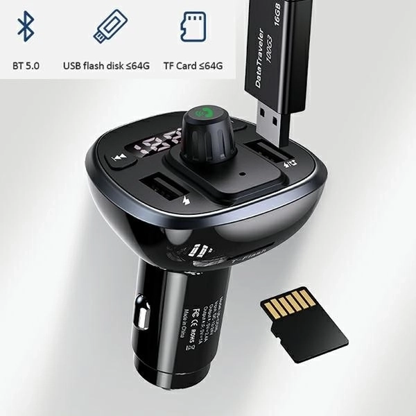 Handsfree sada C21 s FM transmiterom a Bluetooth MP3