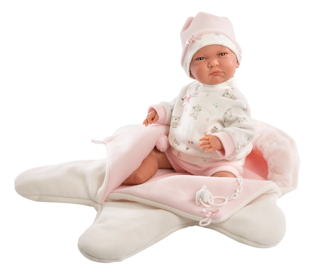 Reversible star-shaped fleece jumpsuit