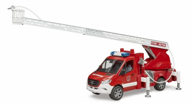 Camion dei pompieri Mercedes-Benz Sprinter con scala per bambini