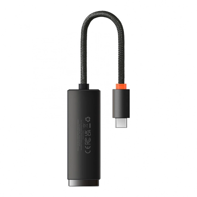 Baseus hálózati adapter USB-C és RJ45 csatlakozással (fekete)