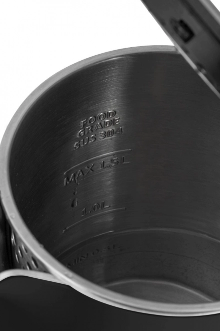 Bollitore elettrico doppia parete 1,5L nero