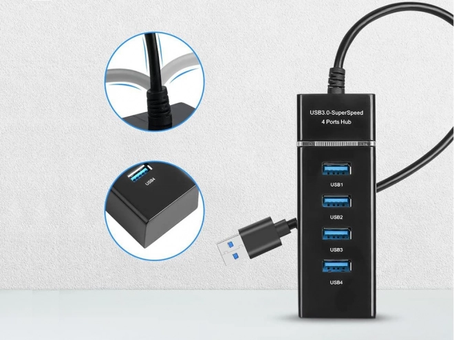 Hub USB 3.0 a 4 porte