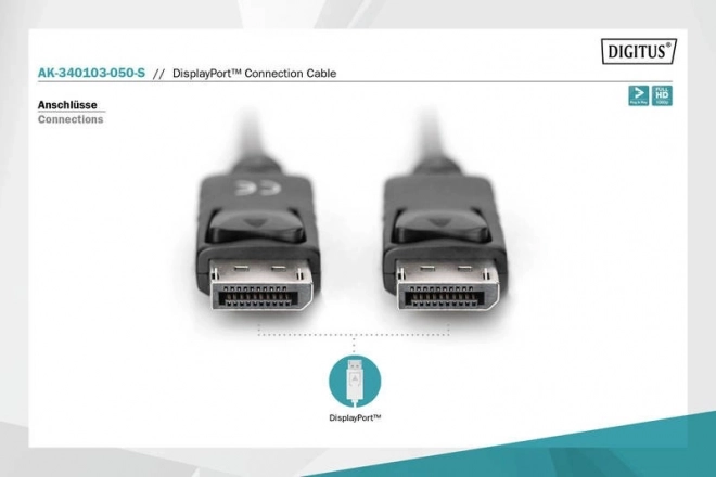 Cavo DisplayPort 5 m Nero