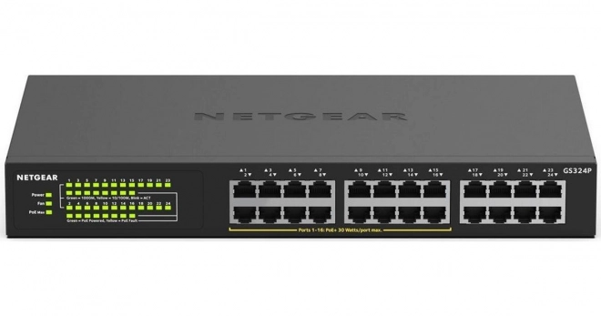 Switch gigabit non gestito 24 porte PoE+ GS324P
