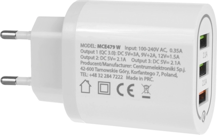 Three USB ports