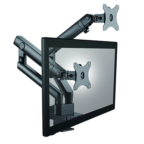 Dual Monitor Mount up to 32" with Spring Mechanism