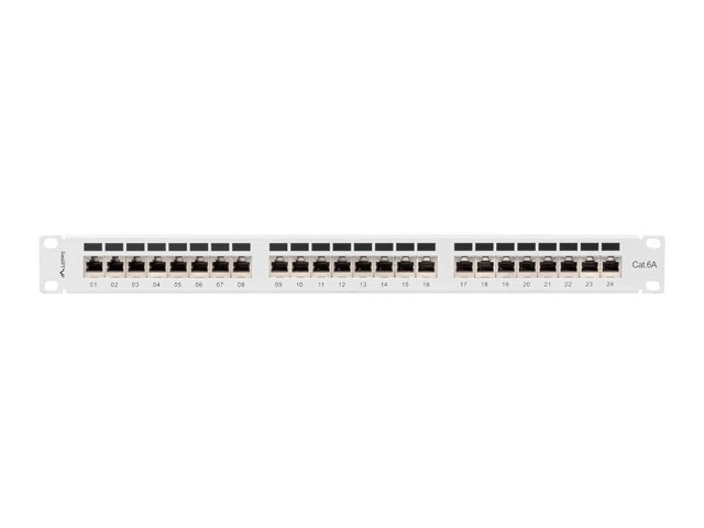 24 Port Patch Panel 1U Gray