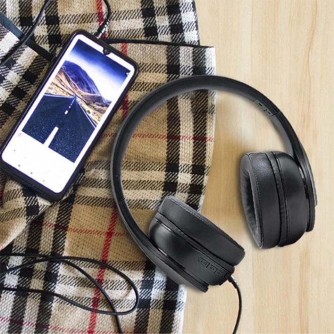 Wireless Headphones with Microphone - Black