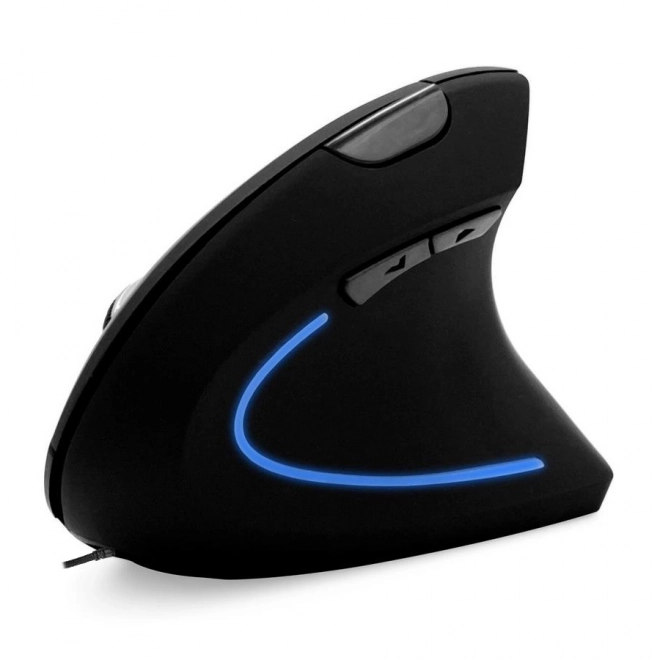 Ergonomic Vertical Wired Mouse with Color Lighting