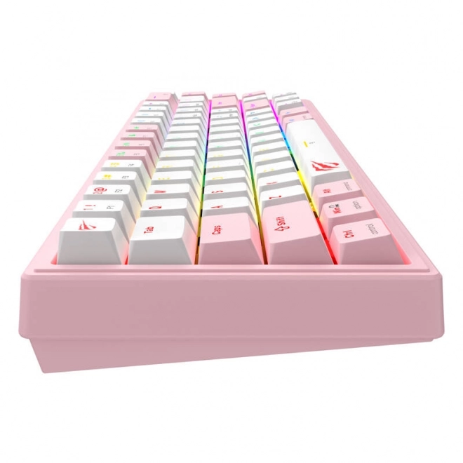 Havit RGB Mechanical Gaming Keyboard - Pink and White