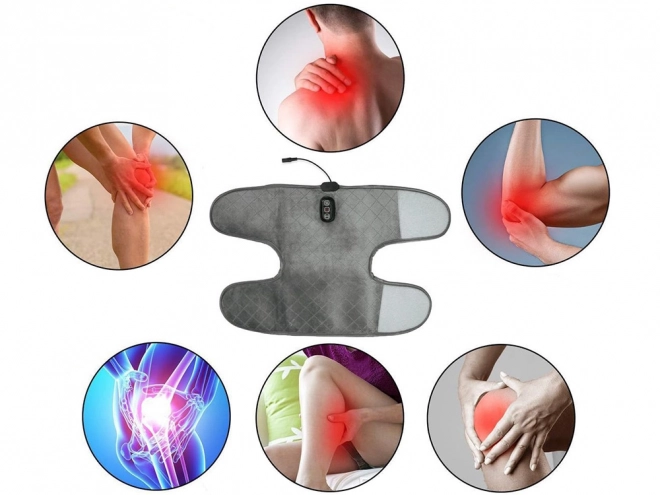 Fascia riscaldante a vibrazione per ginocchio con massaggio