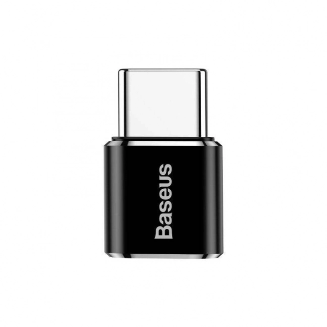 Micro USB to USB Type C Adapter Black