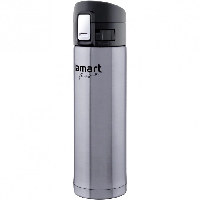 Stainless Steel Thermos with Plastic Opening Mechanism