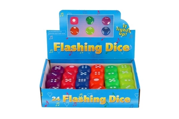 Glowing Silicone Cube 3 cm - 1pc