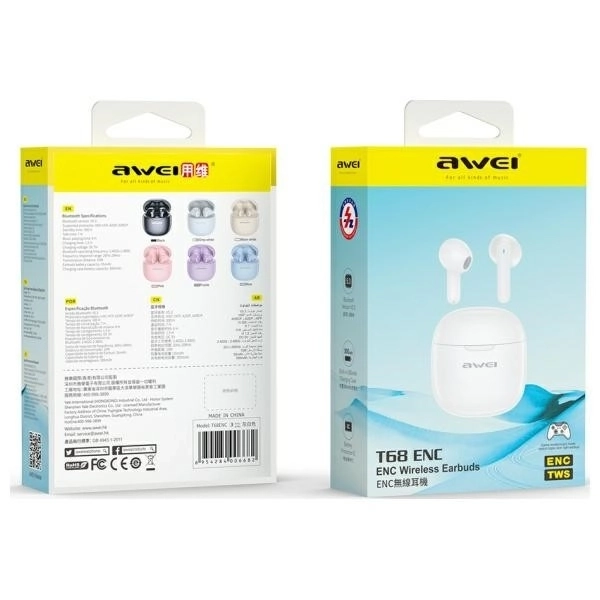 Cuffie Bluetooth con ENC Bianche