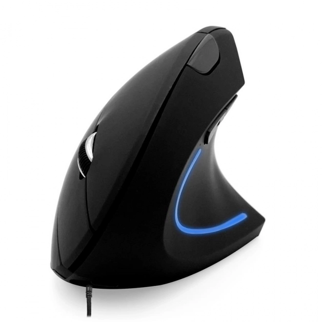 Ergonomic Vertical Wired Mouse with Color Lighting