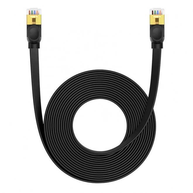 Baseus Cat 7 UTP Ethernet kábel RJ45 lapos fekete – 8 m