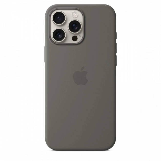 Silicone Case with MagSafe for iPhone 16 Pro Max - Mountain Gray