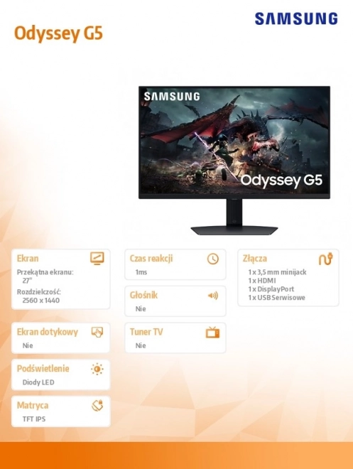 Monitor da gioco 27 pollici Samsung