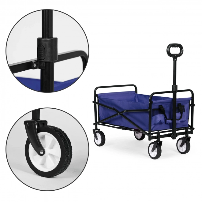Foldable Blue Beach and Garden Trolley